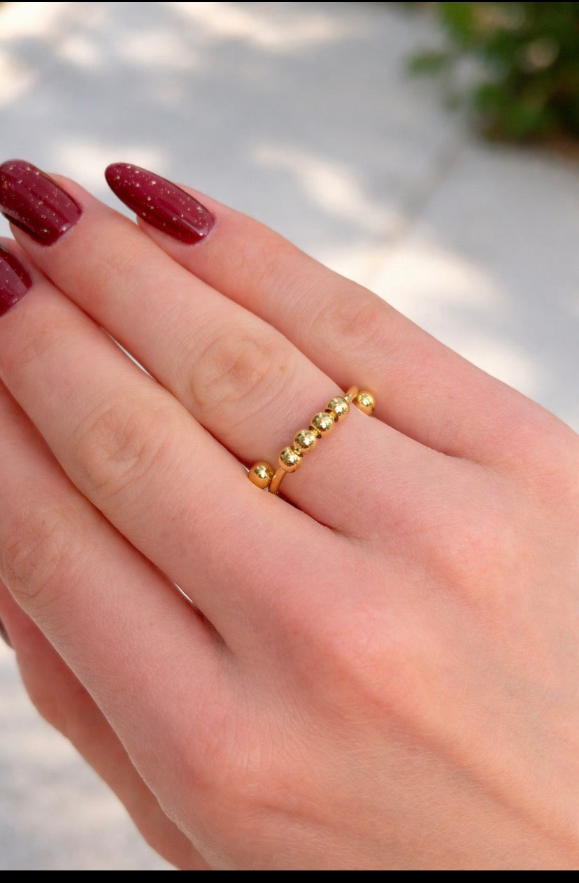 Bague anti tresse bille